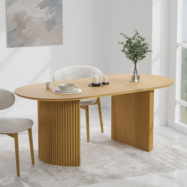 Oval Pedestal Kitchen & Dining Tables You'll Love | Wayfair